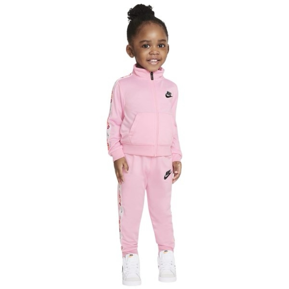 Nike Heart Taping Tricot Toddler Tracksuit Set in Pink 4T